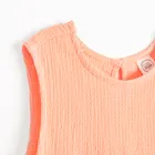 Cool Club, Set pentru fete, Bluza fara maneci, Pantaloni din textil, wide, portocaliu