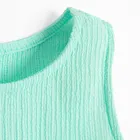 Cool Club, Set pentru fete, Bluza fara maneci, Pantaloni din textil, wide, turcoaz