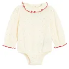 Cool Club, Set pentru fete, Body cu maneca lunga, Colanti, ecru