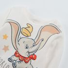 Cool Club, Set pentru fete, body cu maneca lunga, pantaloni, ecru, imprimeu Dumbo