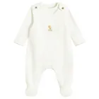 Cool Club, Set pentru fete, Body cu maneca lunga, Salopeta cu botosei, alb