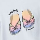 Cool Club, Set pentru fete, Body cu maneca scurta, Pantaloni scurti, alb-albastru