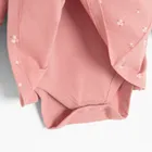 Cool Club, Set pentru fete, Body-rochie cu maneca lunga, Colanti, din tricot striat, roz