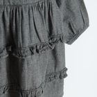 Cool Club, Set pentru fete, Rochie cu maneca lunga, Dresuri, negru-grafit, galben