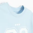 Cool Club, Set pentru fete, Tricou, Colanti scurti, albastru