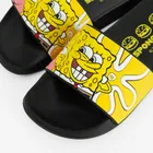 Cool Club, Slapi pentru baieti, negru, imprimeu SpongeBob
