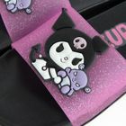 Cool Club, Slapi pentru fete, negru, imprimeu Kuromi