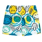 Cool Club, Sorturi de baie pentru baieti, UV 50, alb, imprimeu SmileWorld