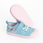 Cool Club, Tenisi pentru fete, albastru, talpa Barefoot, imprimeu Lilo si Stitch