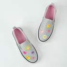 Cool Club, Tenisi tip slip on pentru fete, argintiu