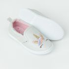 Cool Club, Tenisi tip slip on pentru fete, holografica, argintiu