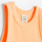 Cool Club, Top fara maneci pentru fete, din tricot striat, portocaliu fluo