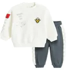 Cool Club, Trening pentru baieti, alb-albastru, imprimeu Cars