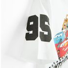 Cool Club, Tricou pentru baieti, alb, imprimeu Cars