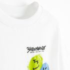 Cool Club, Tricou pentru baieti, alb, imprimeu SmileWorld