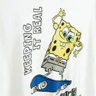 Cool Club, Tricou pentru baieti, alb, imprimeu SpongeBob