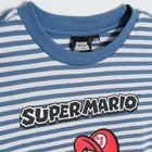 Cool Club, Tricou pentru baieti, albastru-alb, imprimeu Super Mario