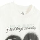 Cool Club, Tricou pentru baieti, boxy oversize, alb