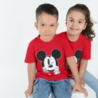 Cool Club, Tricou pentru copii, rosu, imprimeu Mickey Mouse