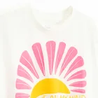 Cool Club, Tricou pentru fete, crop top, alb