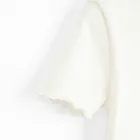 Cool Club, Tricou pentru fete, din tricot striat, alb