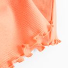 Cool Club, Tricou pentru fete, din tricot striat, portocaliu