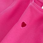 Cool Club, Tricou pentru fete, din tricot striat, roz