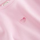 Cool Club, Tricou pentru fete, din tricot striat, roz