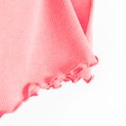 Cool Club, Tricou pentru fete, din tricot striat, roz