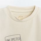 Cool Club, Tricou pentru fete, ecru, imprimeu catei, Unlimited cuddles