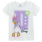 Cool Club, Tricou pentru fete, violet, alb, imprimeu Daisy, set, 2 buc.