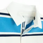Cool Club, Tricou polo cu maneca lunga pentru baieti, albastru-alb