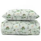 Dinozauri, set lenjerie de pat single, 160-200 cm