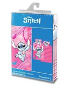 Disney, Stitch Aloha, set lenjerie de pat single, din bumbac, 160-200 cm