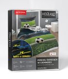 Fluo, set de lenjerie de pat pentru tineri, 160-200 cm + 70-80 cm, Football