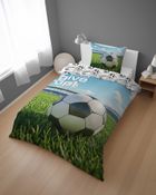 Football, set lenjerie de pat single, 140-200 cm