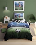 Football, set lenjerie de pat single, fluo, 140-200 cm