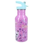 Gabby's Dollhouse, Take a sip, sticla da apa cu pai, roz, 500 ml