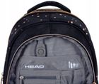 Head, Golden Effect, rucsac pentru scoala, cu 3 compartimente, Classy Gold