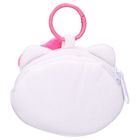 Hello Kitty, Plushie Pals, breloc de plus cu buzunar, alb