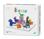 Hey Clay, Mega Dinos, set creativ, 18 cutii de plastilina