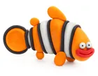 Hey Clay, Ocean, Clownfish, set creativ, 3 cutii de plastilina
