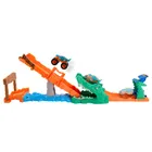 Hot Wheels, Crocodile Crash Challenge, set de joaca cu masina