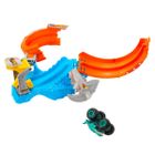 Hot Wheels, Monster Trucks, Spiral Shark Smash, set de joaca cu masina