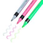 Kidea, marker evidentiator, metalic, 3 buc.