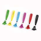 Kidea, markere jumbo, set cu figurina, ursuleti, 6 culori