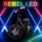 Kidwell, Rebel LED, bicicleta fara pedale, neon roz
