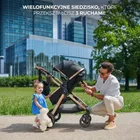 Kinderkraft, Esme Pro, carucior multifunctional 3in1, Moonlight Grey