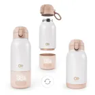 Kinderkraft, Gaja, incalzitor mobil de lapte si termos 2in1, bej, 500 ml