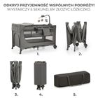 Kinderkraft, Joy 2, patut de volaj cu accesorii, 3in1, Dark Grey